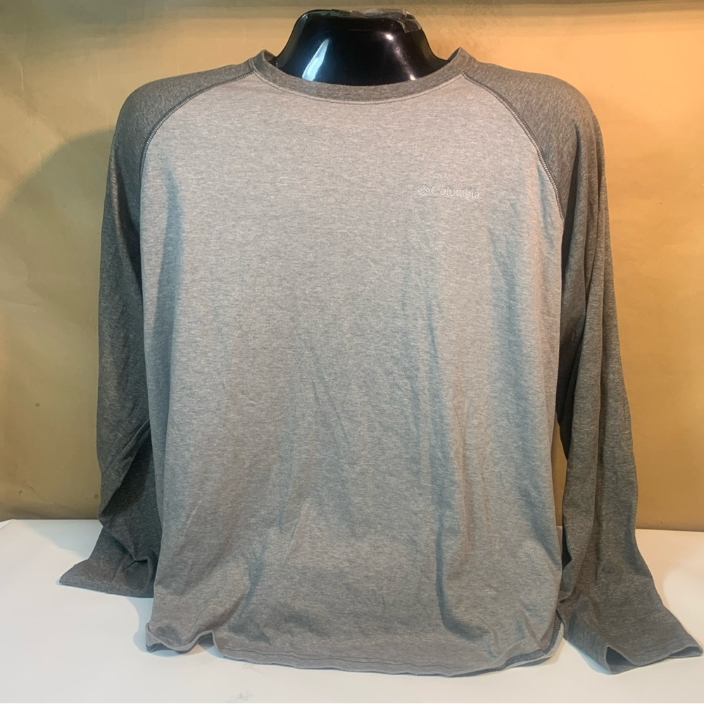 Columbia Men's Two-Tone Gray Long Sleeve Shirt Size XXL